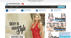 Desktop Screenshot of esunderwear.com